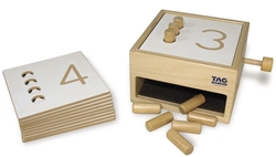 Tumble Down Counting Pegs Box