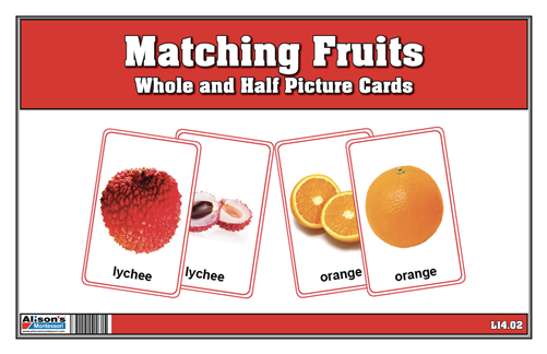 Fruit Matching Cards- Whole and Half