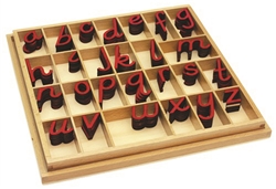 Small Movable Alphabets: Red, D'nealian