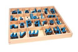 Small Movable Alphabets: Blue, D'nealian w/out Box