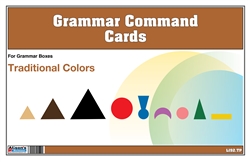 Grammar Command Cards (Traditional Color Scheme, Print Font)