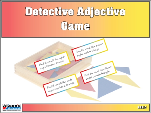 Detective Adjective Task Cards
