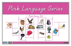 Montessori Pink Language Series (D'Nealian Font)