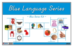 Montessori Blue Language Series (D'Nealian Font)