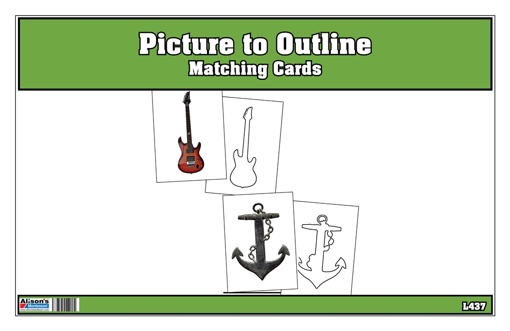 Picture to Outline Matching (Printed, Laminated and Cut)