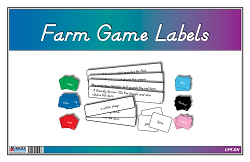 Farm Game Labels (DNealian Font)
