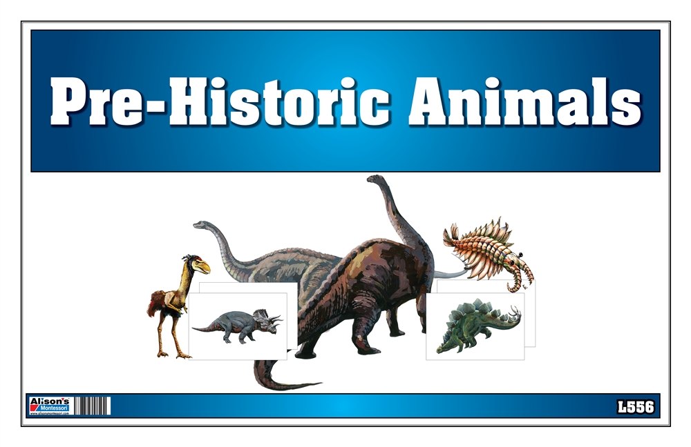 Montessori Materials: Picture Matching Cards- Prehistoric Animals