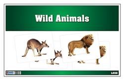 Picture Matching Cards - Wild Animals (Printed and Laminated)