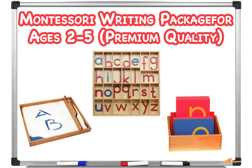 Montessori Writing Package for Ages 2-5 (Premium Quality)