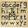 Black Small Moveable Alphabet.