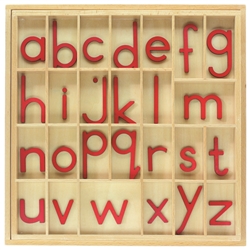 Red Small Movable Alphabets With Box