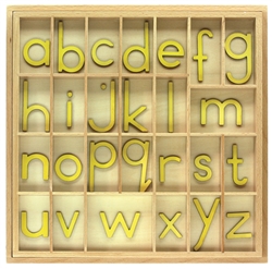 Yellow Small Movable Alphabets With Box