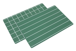 Green Boards With Lines & Squares