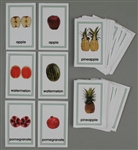 Picture Card Matching- Whole and Half Fruit
