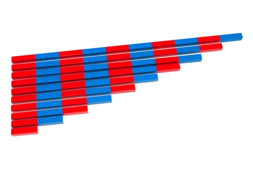 Blue and Red Number Rods