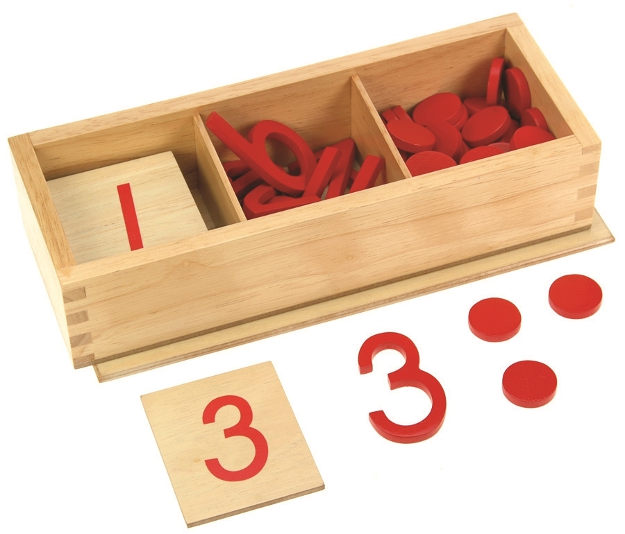 Cut-Out Numerals and Counters NEW Montessori Mathematics Material 