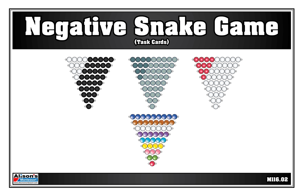 Negative Snake Game (Task Cards)