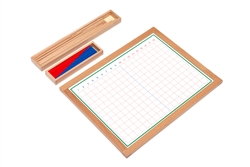 Montessori: Subtraction Strip Board