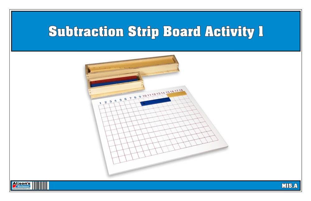  Subtraction Strip Board Activity Set 1 (Printed)