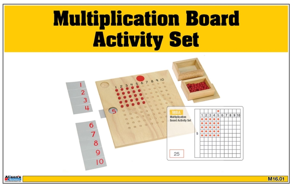 Montessori: Multiplication Board Activity Set