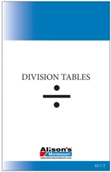 Division Tables (Printed)