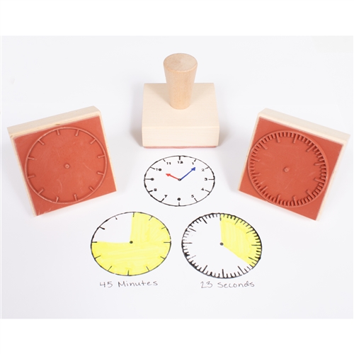 3 Clock Stamps Set