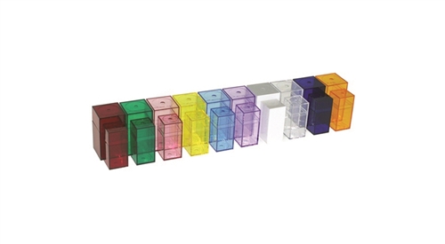 Plastic Colored Boxes for Printed Arrows