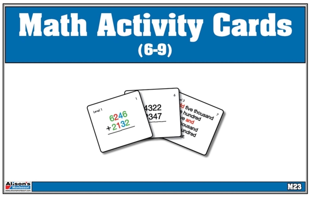 Montessori: Math Activity Cards
