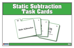 Montessori Materials: Static Subtraction Task Cards