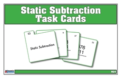 Montessori Materials: Static Subtraction Task Cards