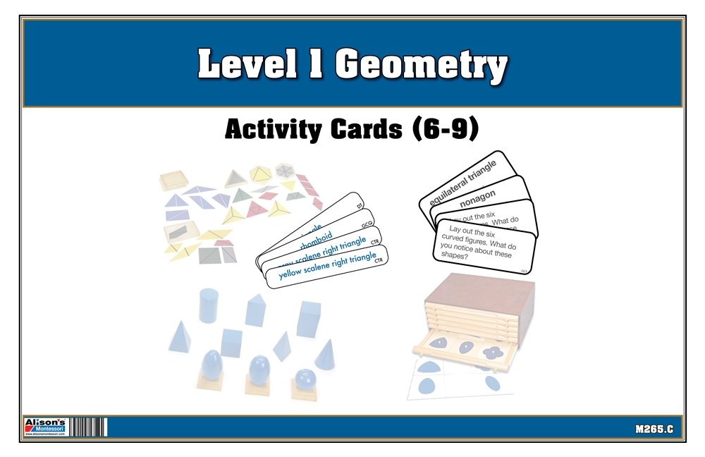 Montessori: Level 1 Geometry Activity Cards