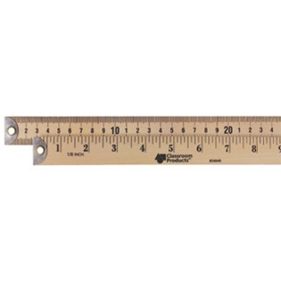 Wooden Meter Stick (Metal Ends).DISC