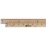 Wooden Meter Stick (Metal Ends)