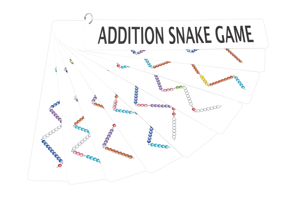 Montessori: Addition Snake Game Charts