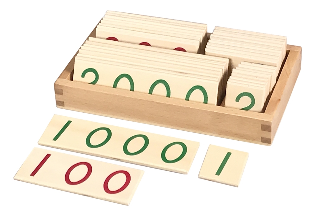  Small Wooden Numbers (1-9000)