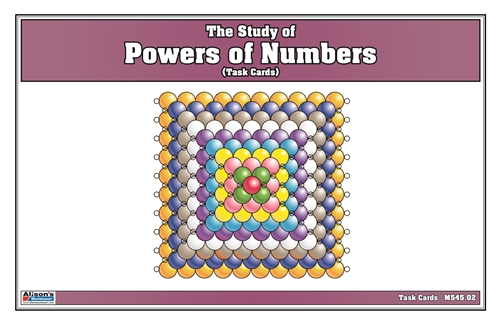 The Study of Powers of Numbers (Task Cards)