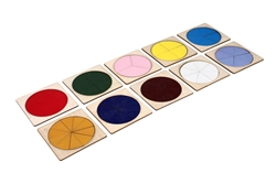 Wooden Color Bead Fractions (1-10)