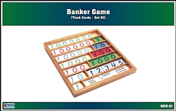 Montessori: Banker Game Set 1 Task Cards (Printed)