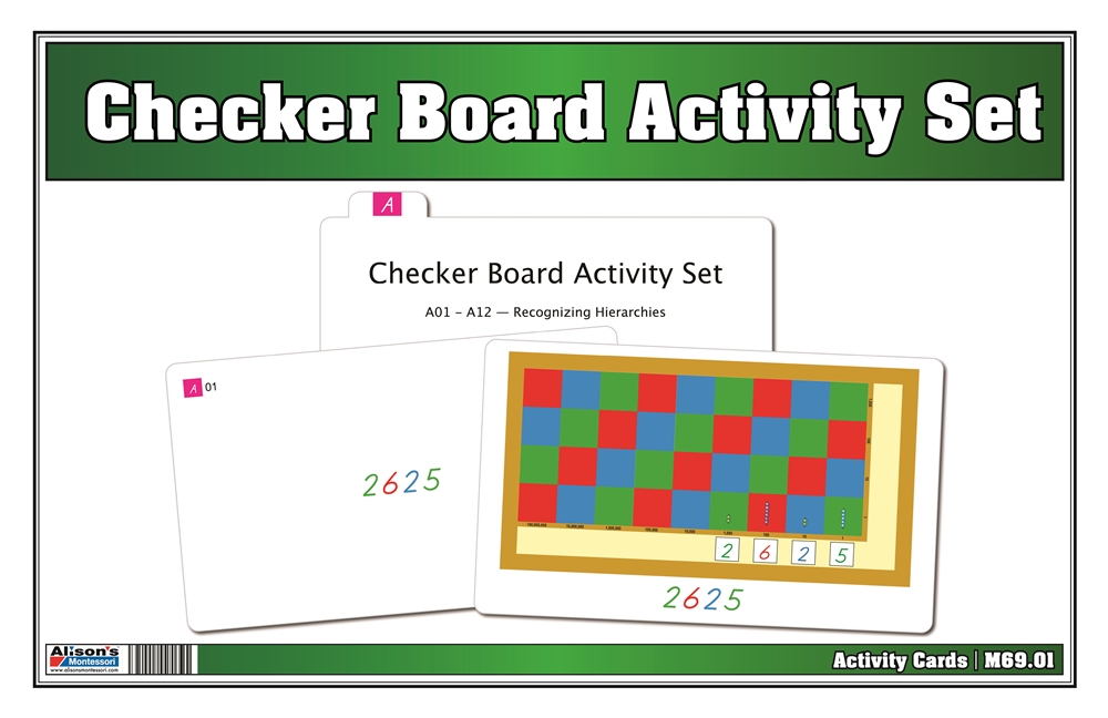 Montessori: Checker Board Exercise Set