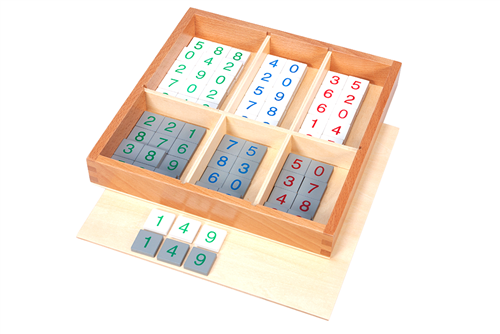 Checker Board Number Tiles w/Box