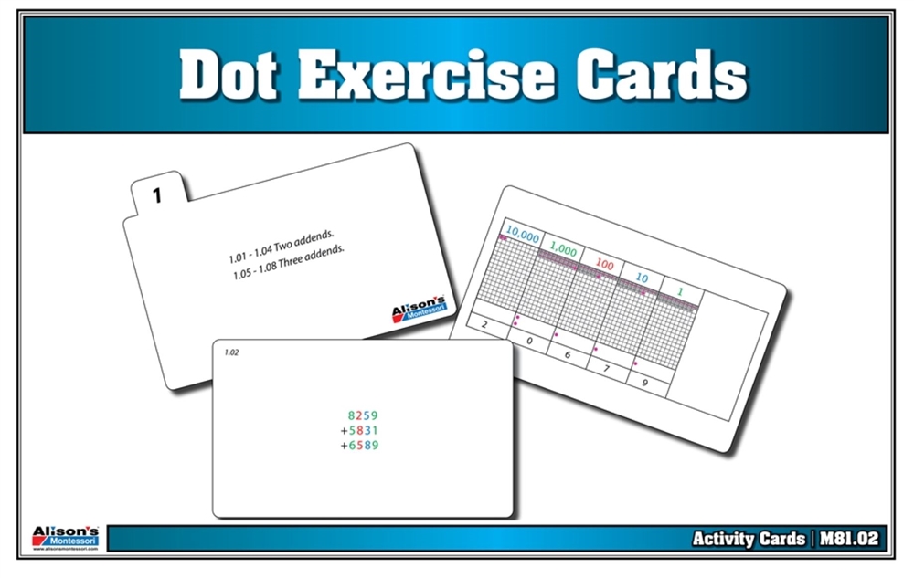 Dot Exercise Cards (Printed, Laminated & Cut)