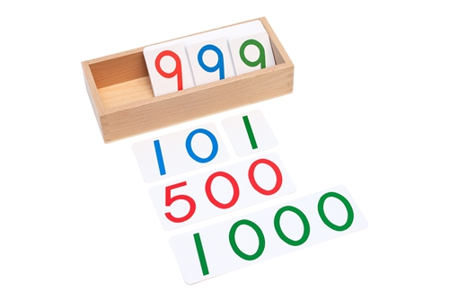 Large Plastic Decimal Cards  (1-1000) w/ Box