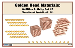 Golden Bead Materials (Quantity and Symbol) Addition Activity Set #2 (2A-2D) (Printed)