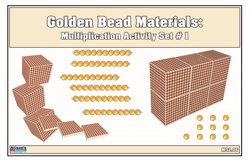 Golden Bead Materials - Multiplication Activity Set