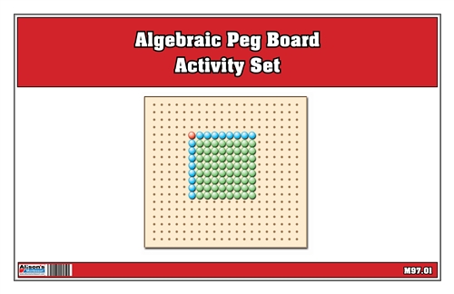 Algebraic Square Root Peg Board Exercise Set