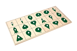 Botany Leaf Shapes Puzzle and Control Chart (Premium Quality)