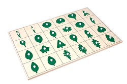 North American Botany Leaf Shapes Puzzle and Control Chart (Premium Quality)