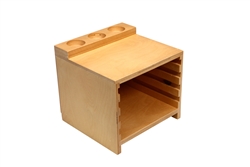 Montessori Materials: Cabinet for Wooden Land and Water Form Trays Set 2 (Premium Quality)