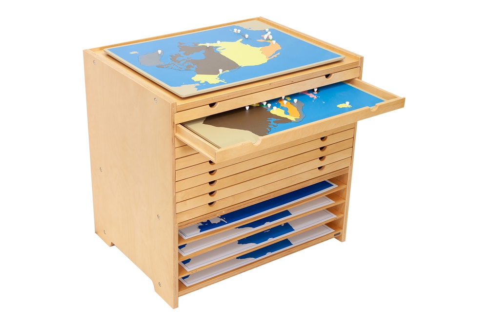Montessori Board Puzzle Cabinet – Absorbent Minds Montessori