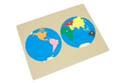 Montessori: Puzzle Map of the World (Premium Quality)